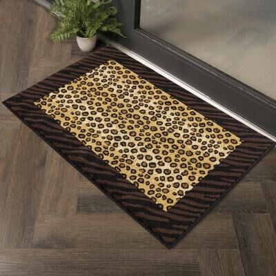 Kodotan sofa Multi 2 ft. x 3 ft. Animal Print Luxury Area Rug, 0.43 Pile Height – Sophisticated Warmth for Any Room - 2 ft. x 3 ft.