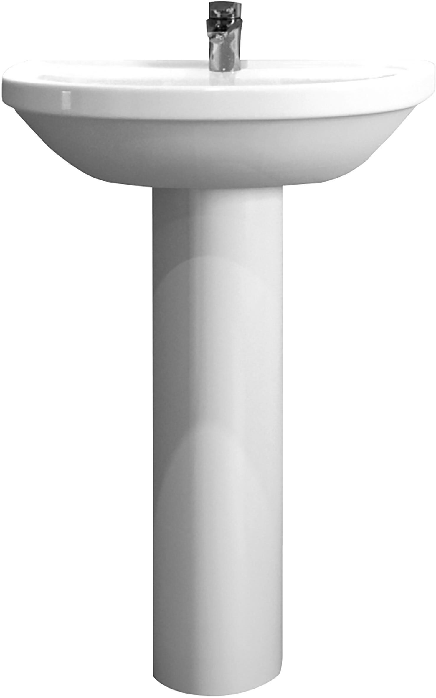 Tecnomat COLONNA SERIE BRIO IN CERAMICA BIANCA H 66,3 cm