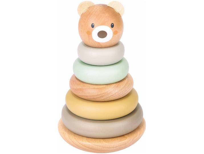 Idis Toodo Paxy Regenbogenbär Pyramide 16 cm Holz FSC