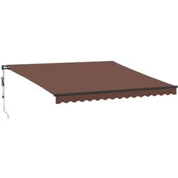 vidaXL Markise Automatisch Braun 400x350 cm