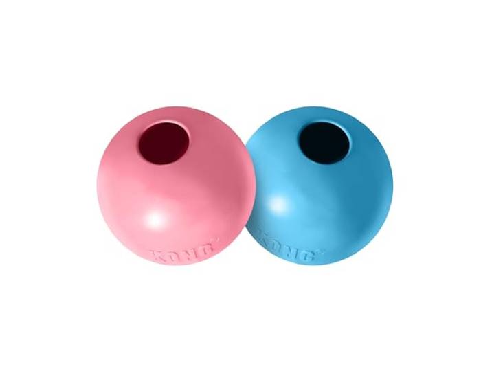 KONG Puppy Ball met gat, natuurlijk rubber, voor kleine puppy's
