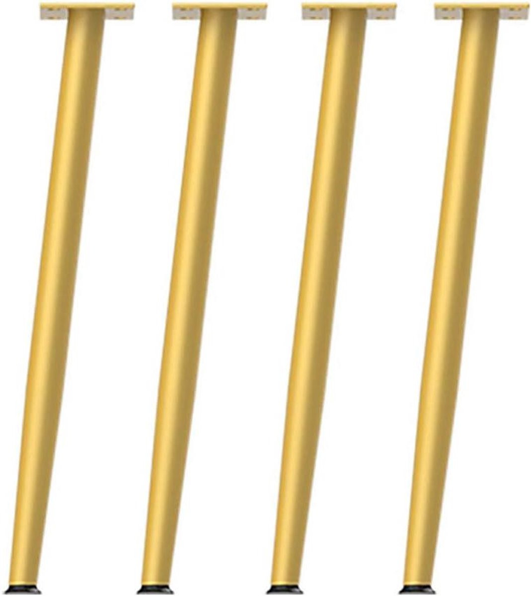 Set van 4 gouden tafelpoten voor meubelondersteuning en het verhogen van meubels
