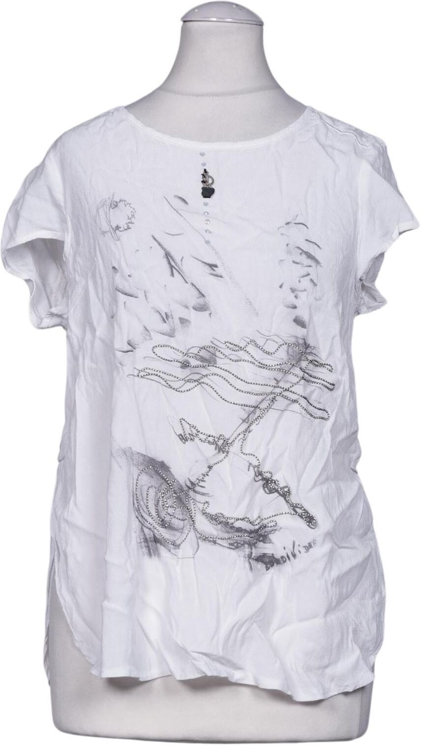 Elisa Cavaletti Damen Bluse, Weiß, Gr. S, Viskose - Second Hand