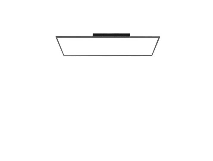 Nettlife Led-Deckenleuchte Petra 100/25/1 cm, Schwarz, Metall, LED integrated, 25x1x100 cm, Lampen & Leuchten, LED Beleuchtung, LED-Deckenleuchten
