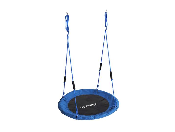 Nestschaukel Kinder Schaumstoffgriffe 100 cm Blau-Schwarz