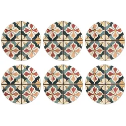GLASUNTERSETZER Dekorationen - Kacheln - Spanisch - Vintage Telleruntersetzer 10x10 cm
