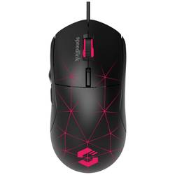 SpeedLink CORAX Gaming-Maus USB Optisch Schwarz 5 Tasten 3200 dpi Beleuchtet, Integriertes Scrollrad SL-680003-BK