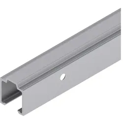 Helm, Zubehör Türbeschlag, Laufschiene 53/73 Aluminium EV1 eloxiert Lagerlänge 1700 mm Wandmontage