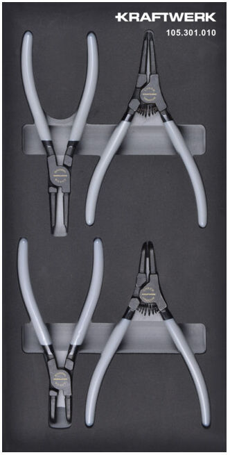 Kraftwerk Pince à circlips 4 pièces 20x40 insert (105.301.010)