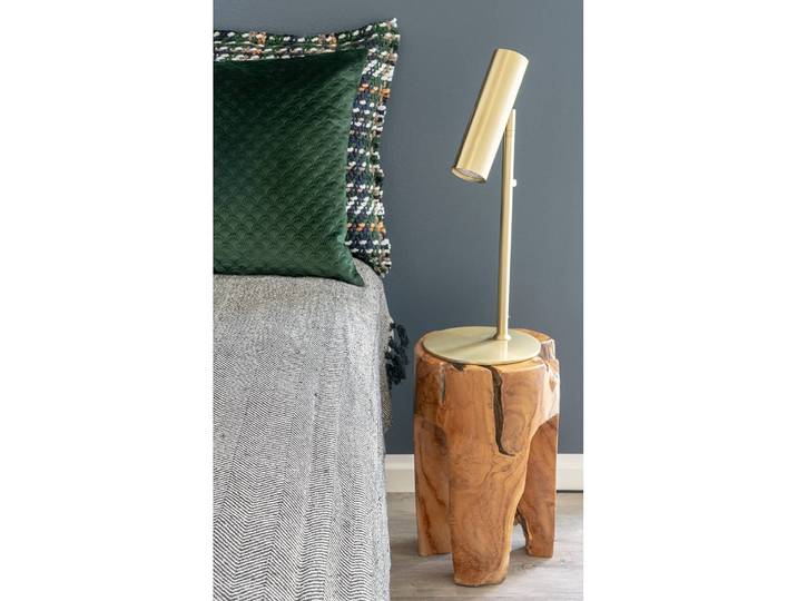 Hocker Reso Teakholz Massiv Braun 26 x 40 x 26cm
