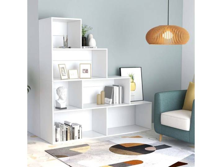 Bibliothèque/Cloison Blanc 155x24x160 cm Bois d'ingénierie 800657