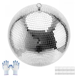 VEVOR Spiegelkugel Discokugel Mirrorball 400 mm Diskokugel mit Aufhängering, für Party- & Heimdekoration DJ Tanzclub, Equipment für Lichteffekte & Partybeleuchtung, 360°-Reflexion, Wiederverwendbar