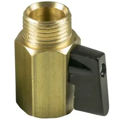 Grundfos Absperrventil 96433905 R 1/2 x Rp 1/2 IG, PN 10, Messing, für Zirkulationspumpe