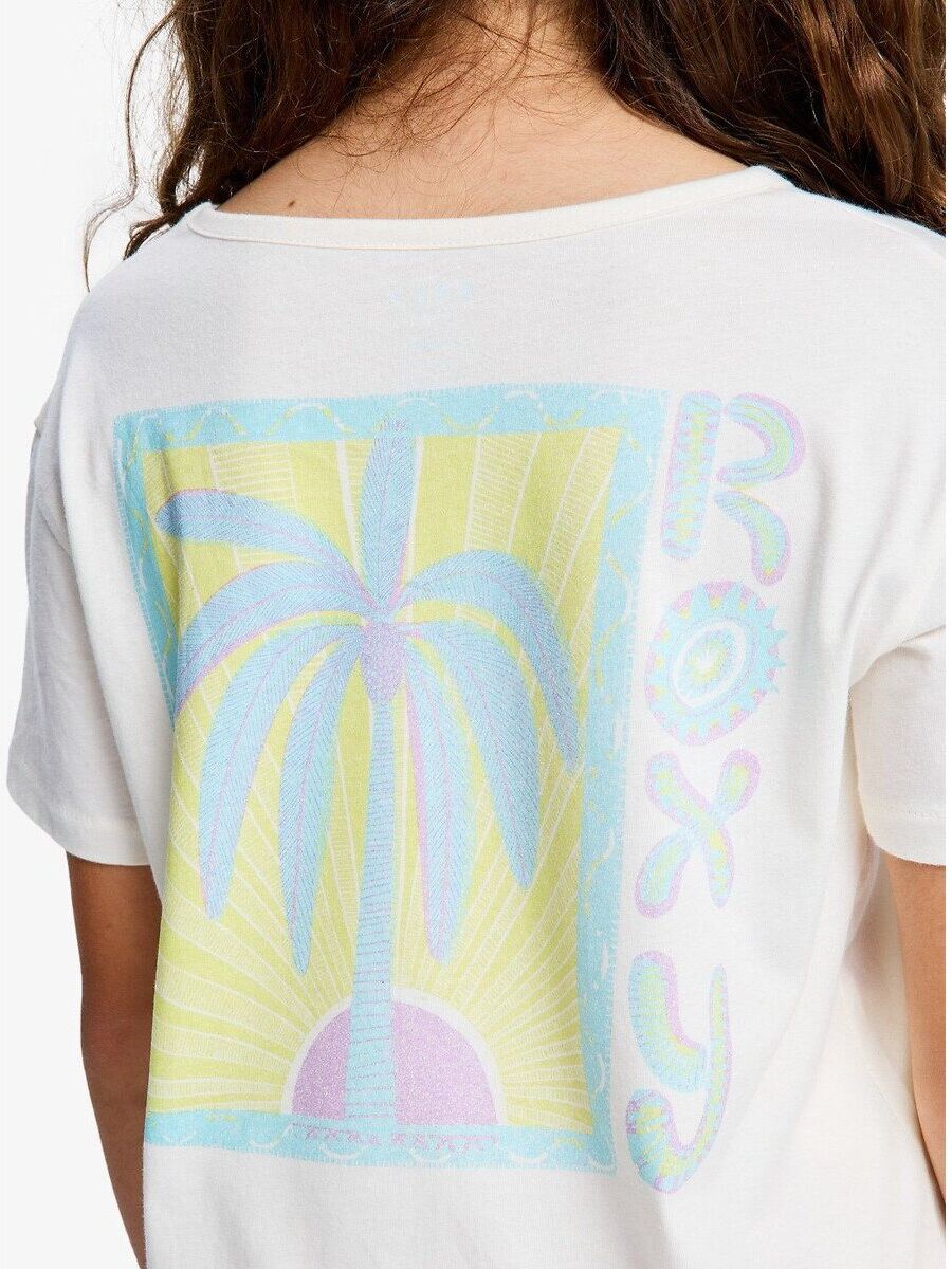 ROXY T-shirt avec imprimé devant et dos