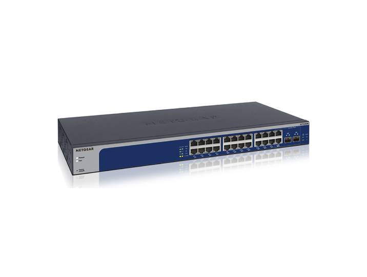 NETGEAR XS724EM, Géré, L2, 10G Ethernet (100/1000/10000), Grille de montage, 1U XS724EM-200EUS