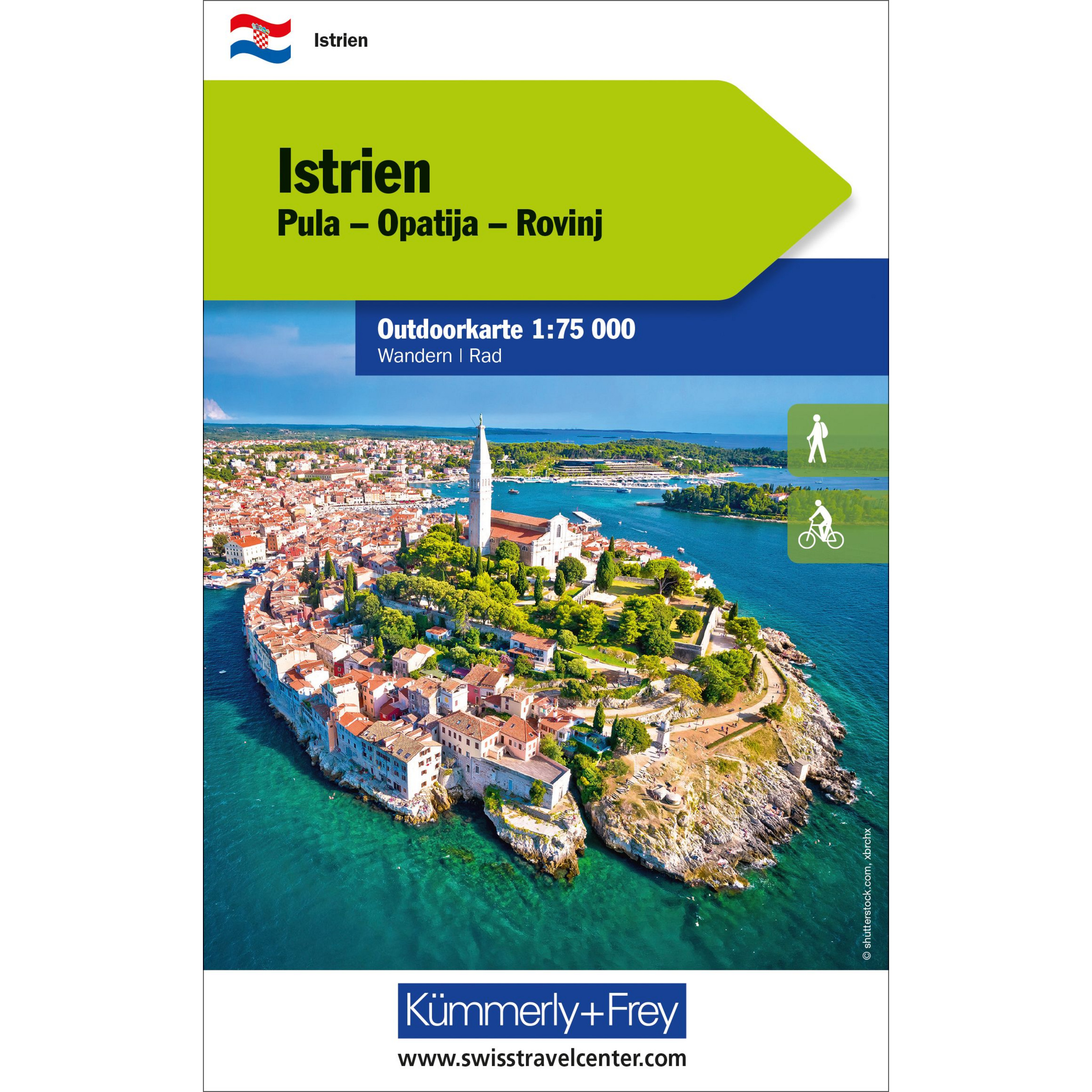 Kümmerley&Frey Istrien Outdoorkarte Topografische Karten