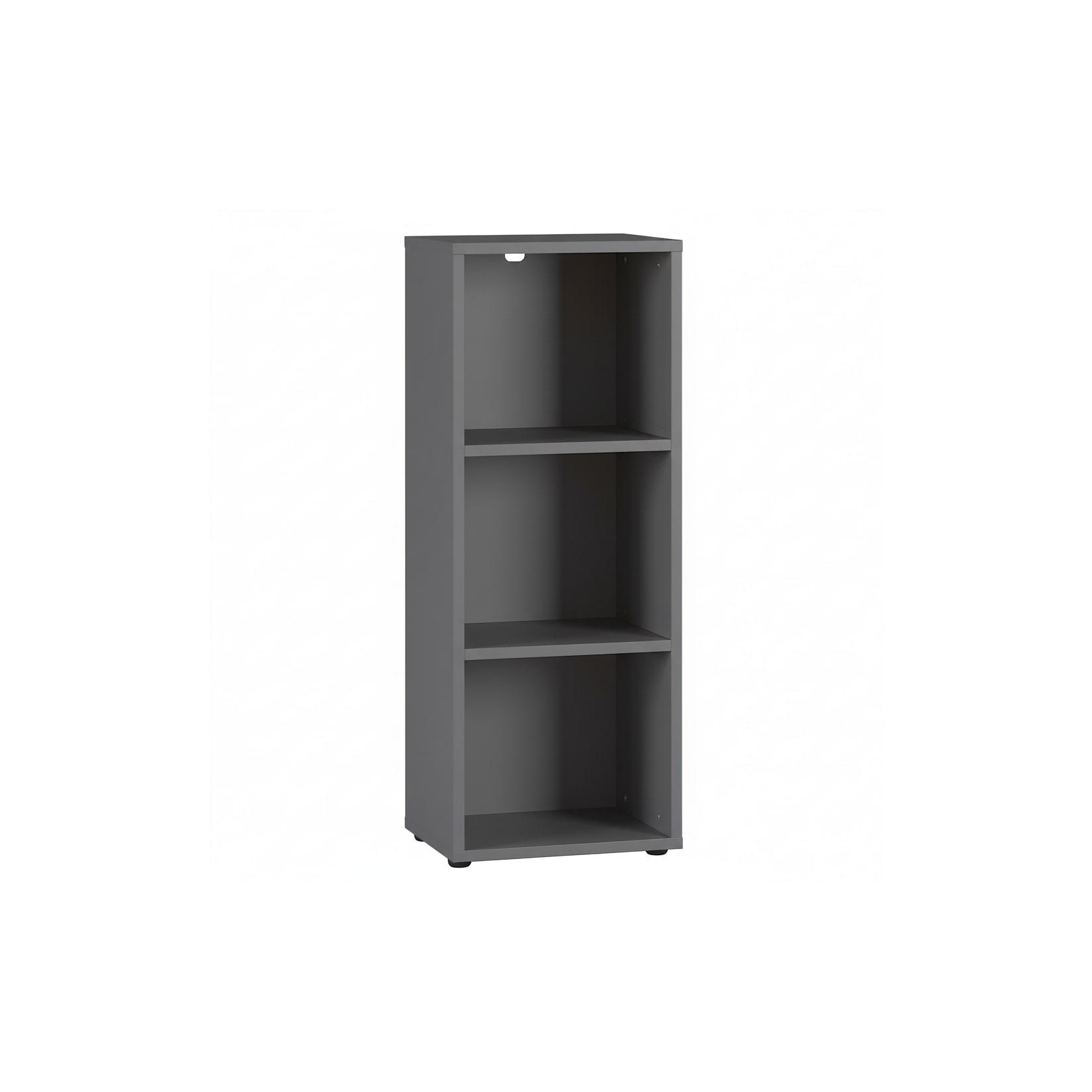 Aktenregal Universal FRANKFURT schmal 45x120x40 cm Graphit, 3 Ordnerhöhen