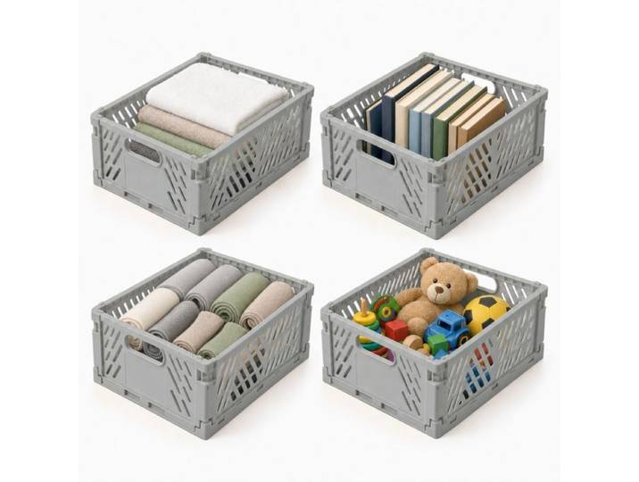 Relaxdays Klappbox 4er Set