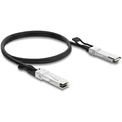Delock Twinax Kabel QSFP+ Stecker zu QSFP+ Stecker 40 Gbps 2 m (2 m), Netzwerkkabel