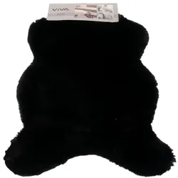 Kunstfell KUSCHEL schwarz (LB 90x60 cm) - LB 90x60 cm