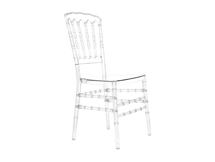 GalaKxay Transparente Stühle, Esszimmerstuhl, Hochzeitsstühle Set 4, PC, 330lbs Tragkraft, Modern, für Hochzeit/Party, 90cm Hoch, Klar