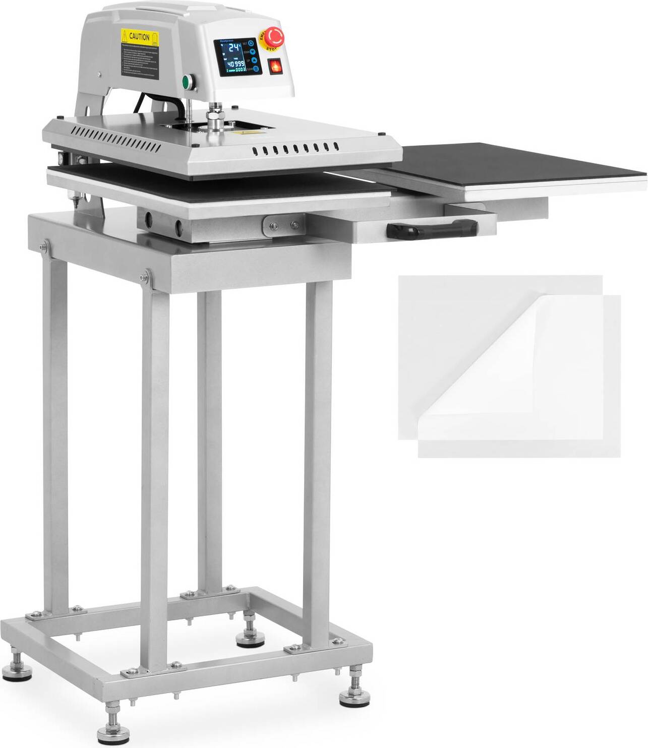 Expondo MSW Pneumatische Transferpresse - doppelt - 40 x 60 cm - mit Unterbau