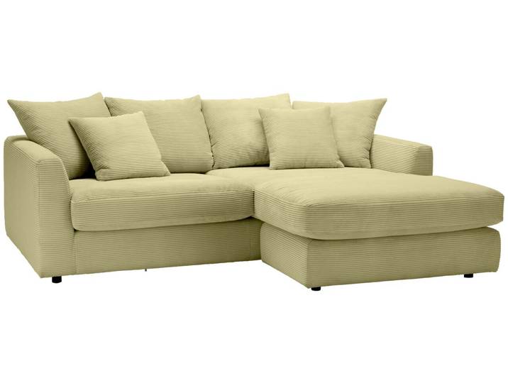 Z2 Ecksofa DONATO, Hellgrün, Cord
