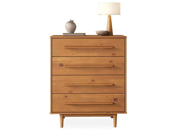 Idimex Kommode Tecca Eiche, Eichefarben, Holz, Kiefer, Mode, 80x96x41 cm, FSC Mix, Kleinmöbel, Kommoden, Kommoden