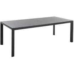 Gartentisch Deluxe Alu 220 x 100 Aluminium Grau Hellgrau cm