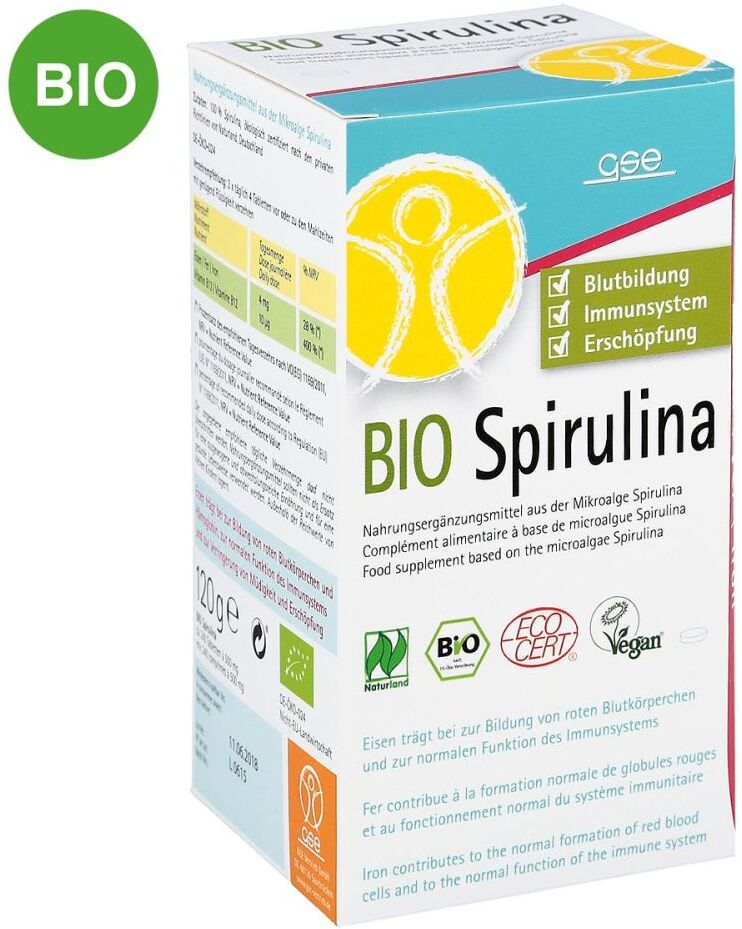 Spirulina 500 mg Bio Naturland Tabletten 240stk