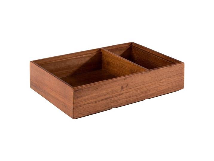 APS Behälter Woody braun Akazie Rechteckig B 22.5 T 15 cm - Behälter