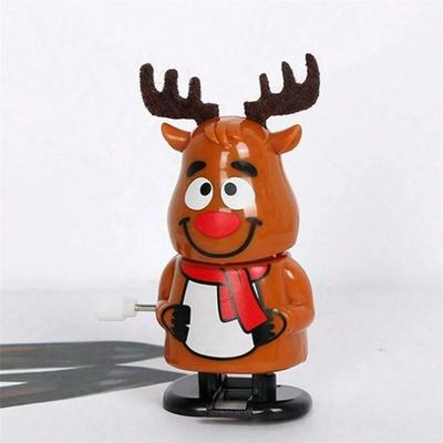 Uplift Essentials Festive Wind Up Jumping & Walking Holiday Figurines elk