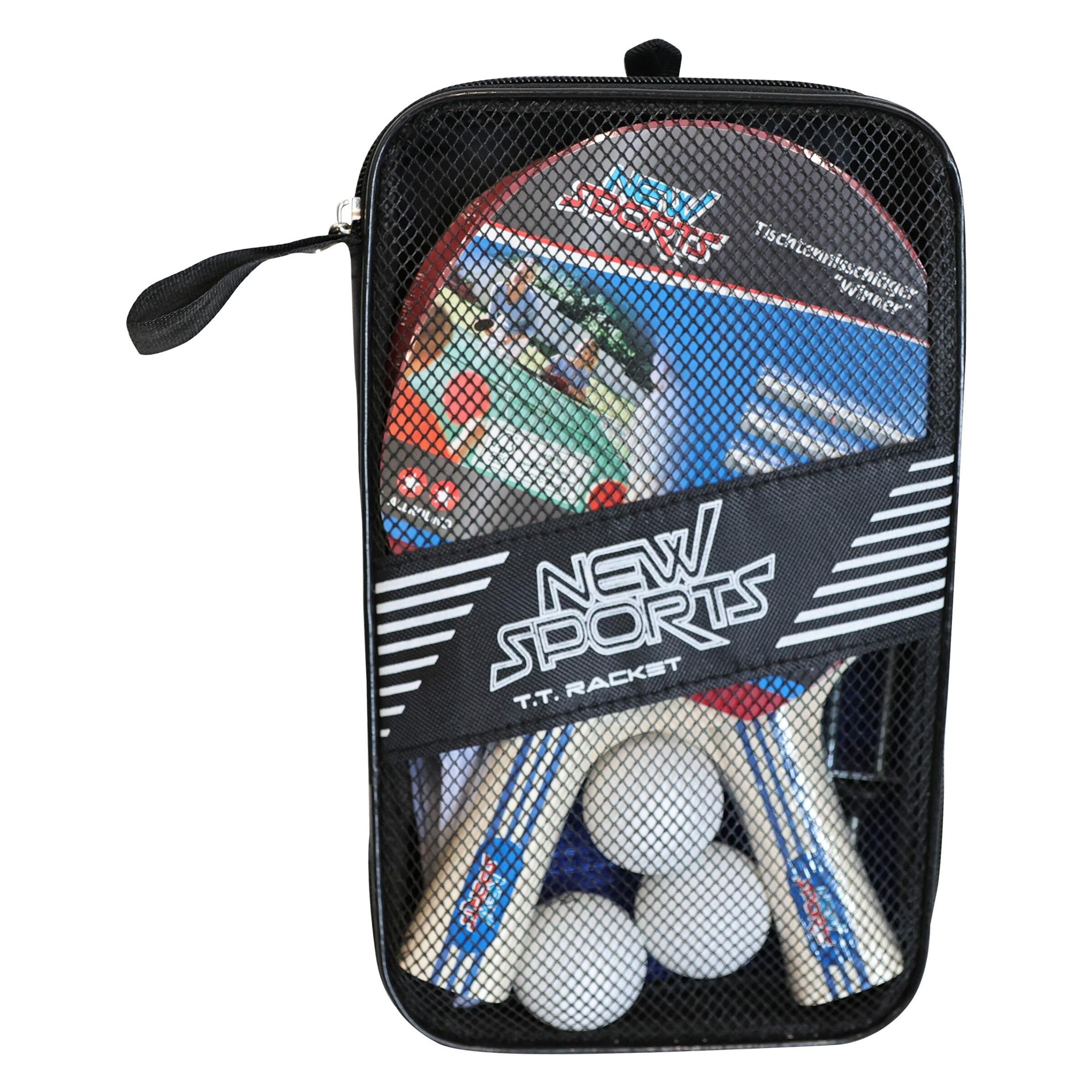 New Sports Tisch Tennis-Set, 2 Schläger, 3 Bälle, mit Netz (0074406939)