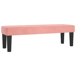 vidaXL Sitzbank Rosa 100x30x30 cm Samt