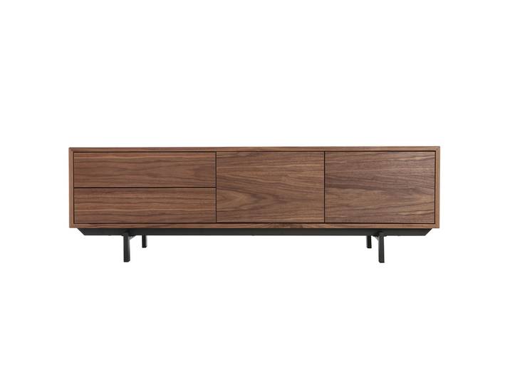 Design-TV-Möbel Vintage geschlossen Nussbaum MANNY