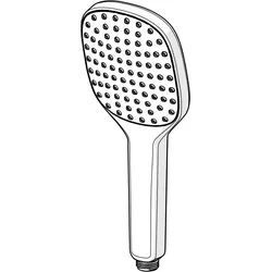 Hansa Handbrause Hansaactivejet Style 8431 0200 1-strahlig weiß/chrom, 84310200 84310200