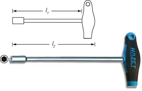 Hazet Werkstatt Steckschlüssel-Schraubendreher Schlüsselweite (metrisch): 13mm