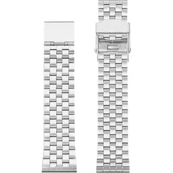 Komono Strap 20 Estate (20 mm, Edelstahl, Leder), Uhrenarmband, Silber