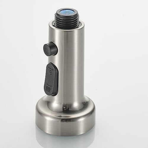 SkyPanda Keukenkraan Douchekop Vervanging, 3 Functies, G 1/2 inch, Geborsteld Zilver