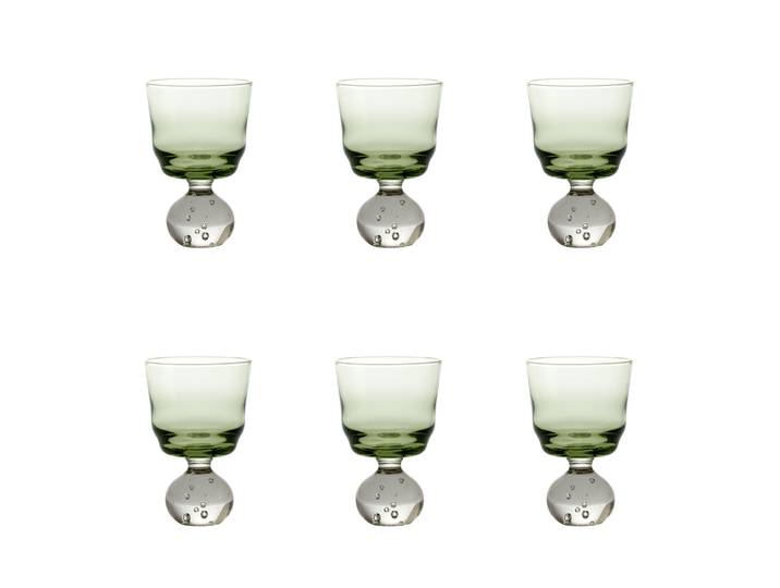 Serax - Verre à vin Eternal Snow - Vert - Verre soufflé - Designer Bela Silva