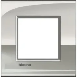 Legrand LNC4802PL Abdeckrahmen LIVINGLIGHT AIR, 2-modulig, Farbe: Palladium