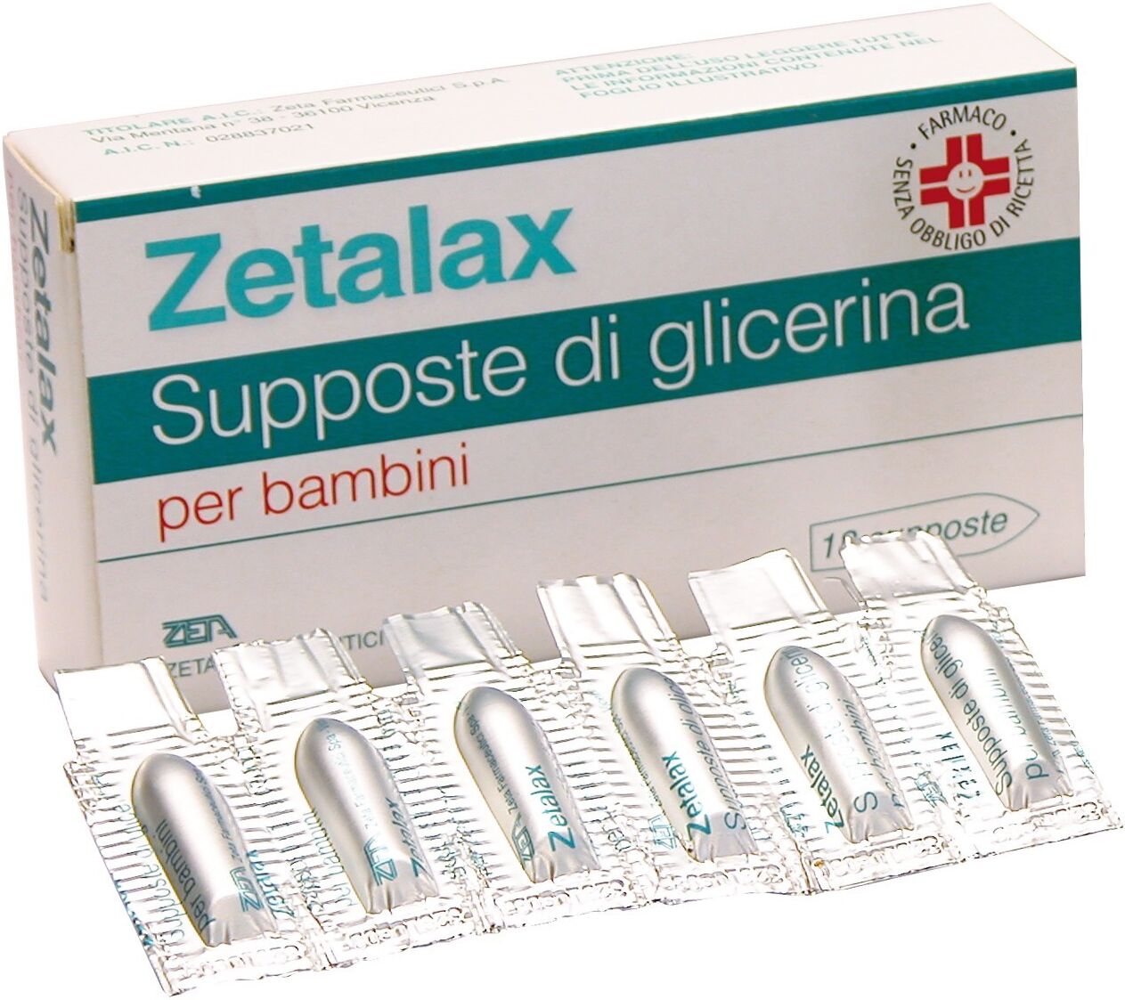 Zeta Farmaceutici Zetalax Bambini 18 Supposte 1375mg