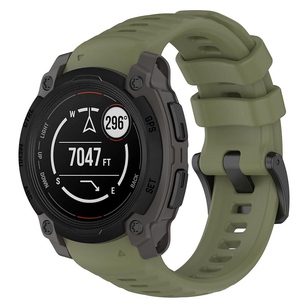 Techsuit - Watchband 22mm (W076) - Garmin Instinct E 45mm - Green (22 mm, Polycarbonate, Silicone) (57933901)