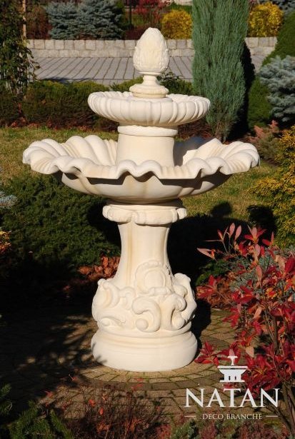 Springbrunnen Garten Teich Brunnen 140cm Steinbrunnen Gartenbrunnen Fontaine