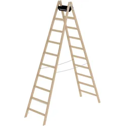 Munk Sprossen-Stehleiter Holz - 033220