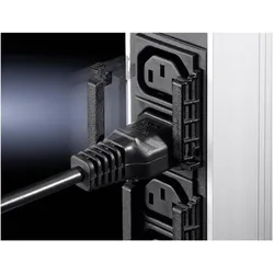 Rittal Cable lock PSM for all modules with EN 60 320 C13 connector configurations, 20 pc(s), Serverschrank Zubehör, Schwarz