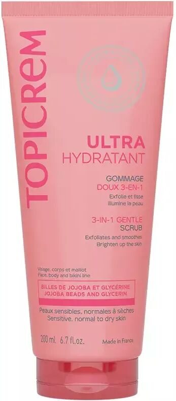 Topicrem UH Gentle Exfoliating Scrub 3 in 1 200 ml