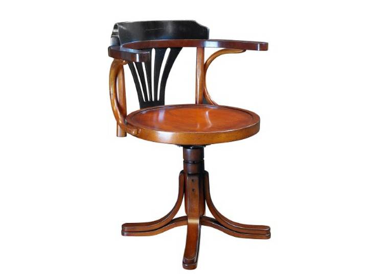 Authentic Models [DL] Purser's Chair, Black & Honey -