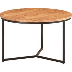Wohnling Couchtisch WL6.368, aus Massivholz, akazie, rund, (Ø) 60 cm