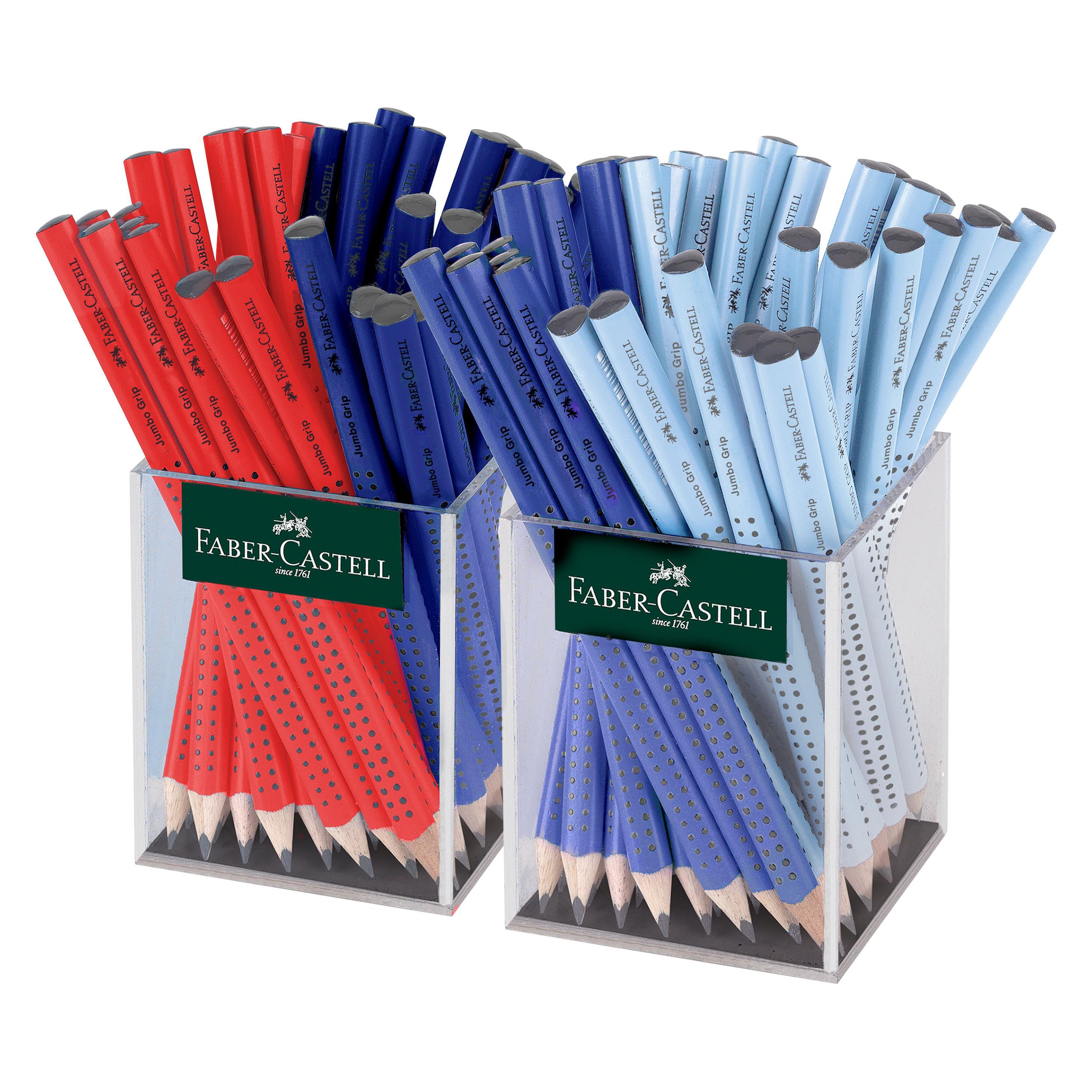 Faber-Castell Schulbleistift Jumbo Grip B sortiert (3.25 mm, B, 72x) (111940)